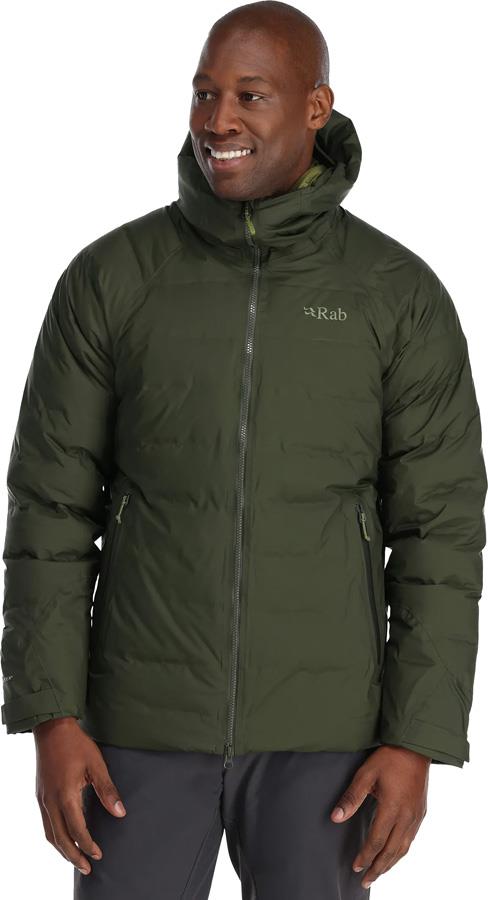 Rab Mens Valiance Hooded Insulated Down Jacket M Army