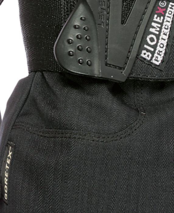 Level Half Pipe GTX Gants de protection pour snowboard avec coque GoreTex,  protège-poignets intégrés BioMex et doublure ThermoPlus Noir Taille M/20 cm