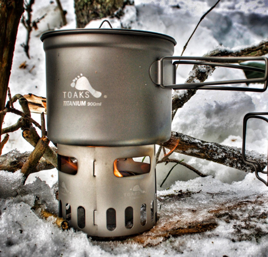 Toaks Titanium Pot D115mm Ultralight Camping Cookware