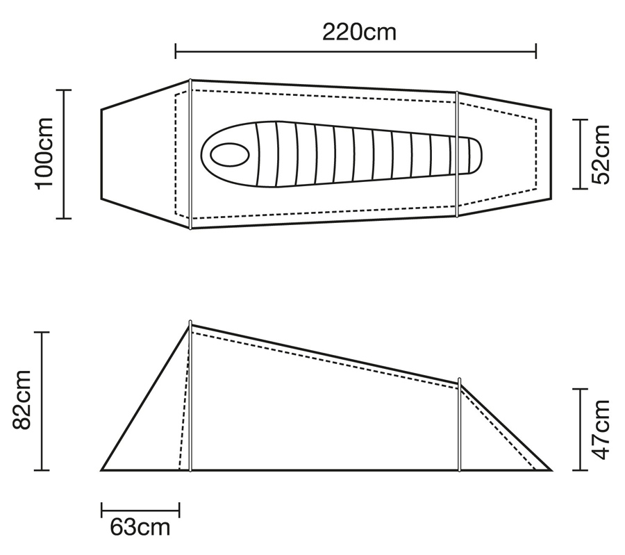 Terra Nova Starlite 1 Ultralight Backpacking Tent