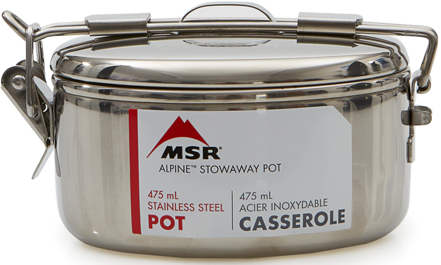MSR Alpine StowAway Pot 475ml Stainless Steel Camp Cookware