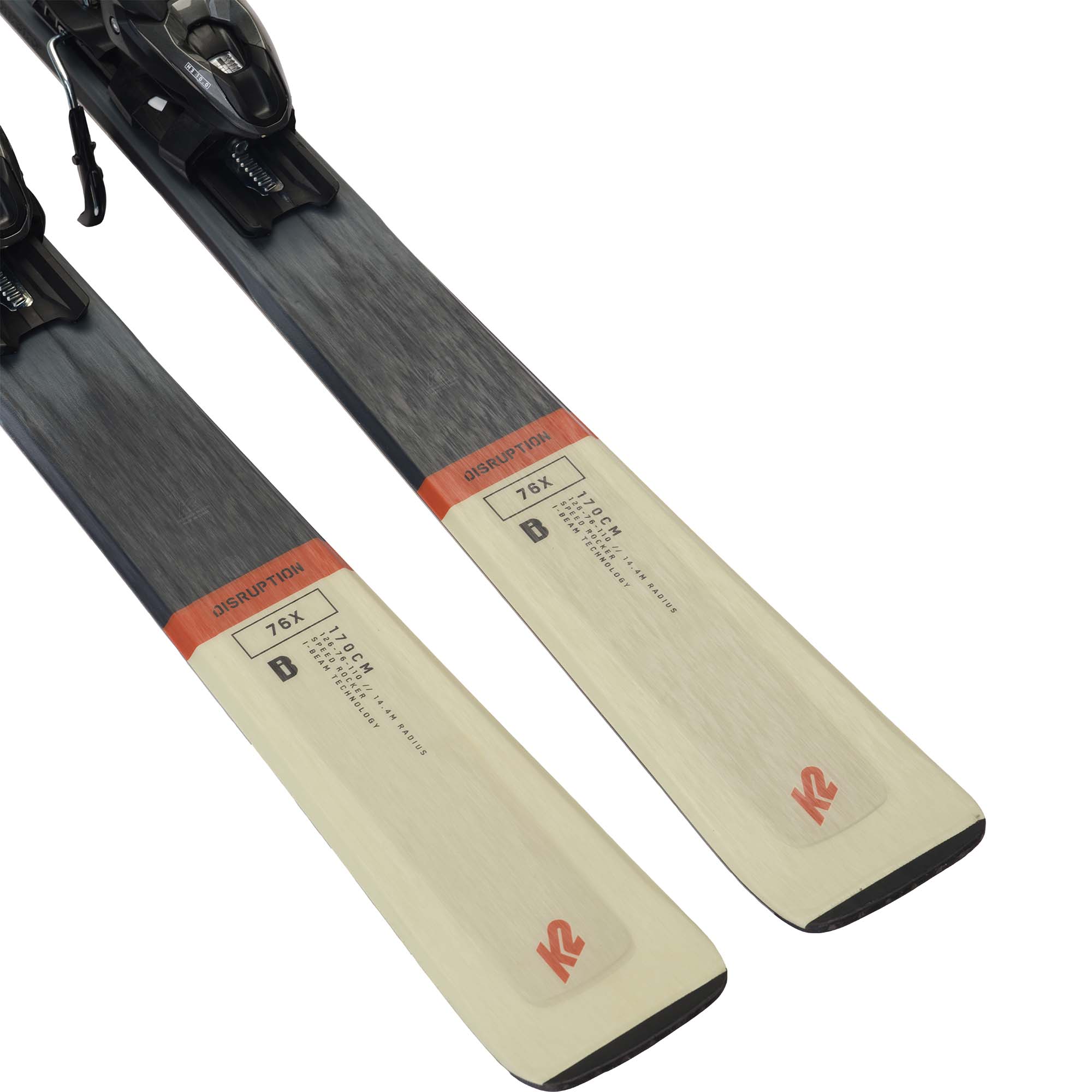 K2 Disruption 76X + M3 10 Compact Quikclik Skis