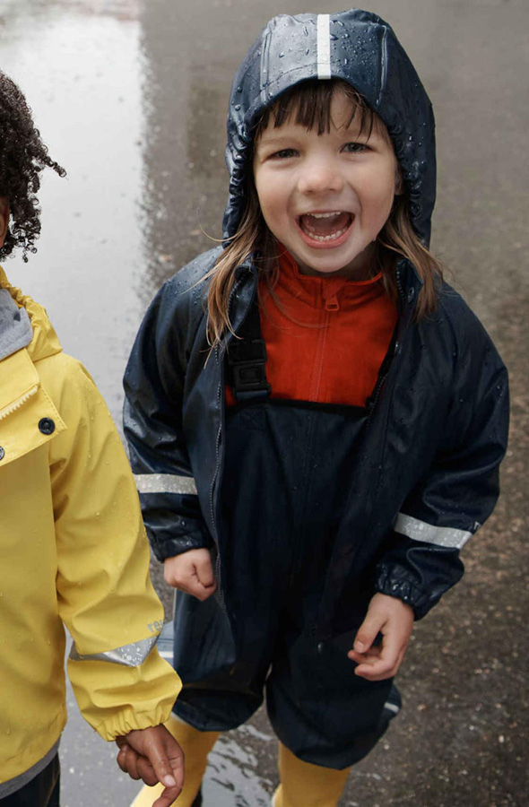 Reima Lampi Kids' Hooded Raincoat 