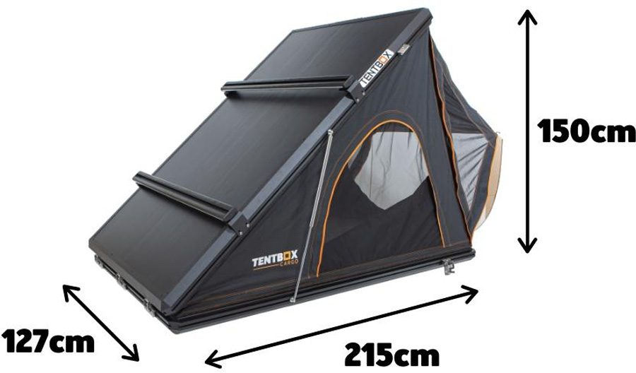 Tentbox Cargo Roof Tent Compact Camping Pod + Cargo Rack