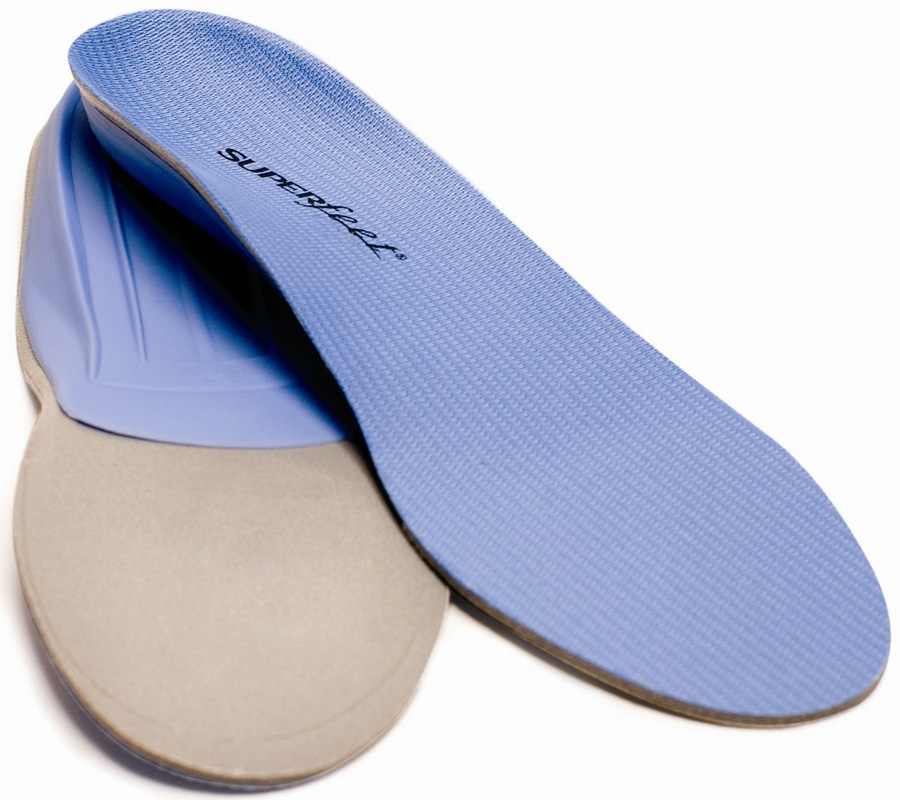 Superfeet All-Purpose Support Medium Arch (Blue) Versatile Thin Casual/Walking Shoe Insoles