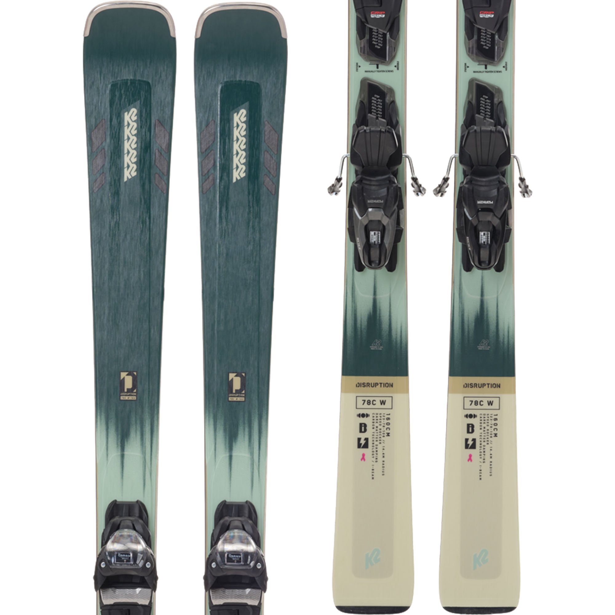 K2 Disruption 78C W - ER3 10 Compact Quikclik Skis
