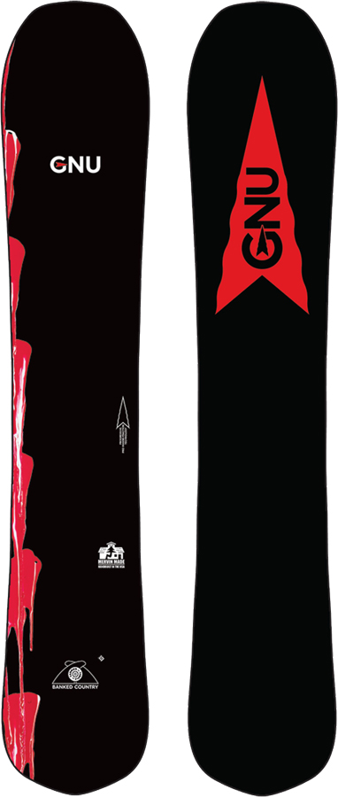 GNU Banked Country Hybrid Camber Snowboard