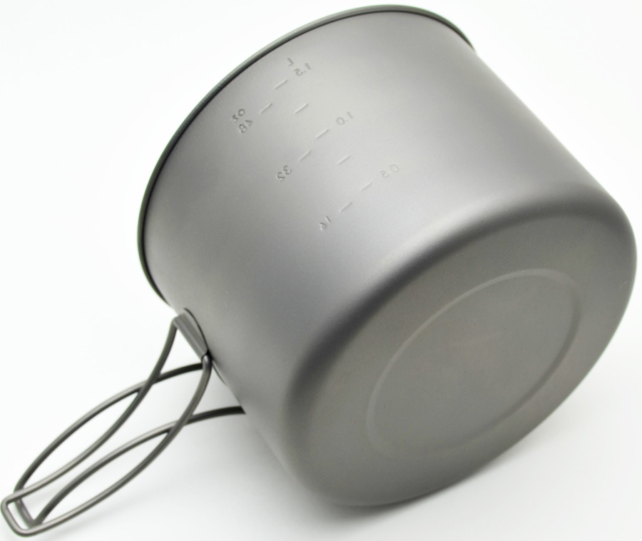 Toaks Titanium Pot With Pan CKW-1600 Ultralight Camping Cookware