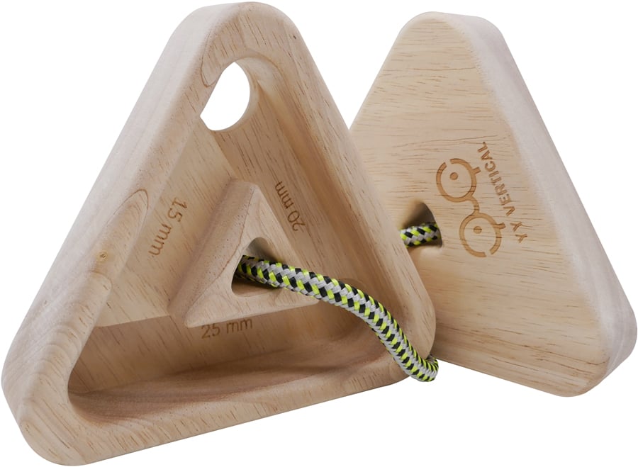YY Vertical | Hung Rock Climbing Holds | Made of Recycled Rubber Wood |  Home Equipment for Fingers and Grip Strength