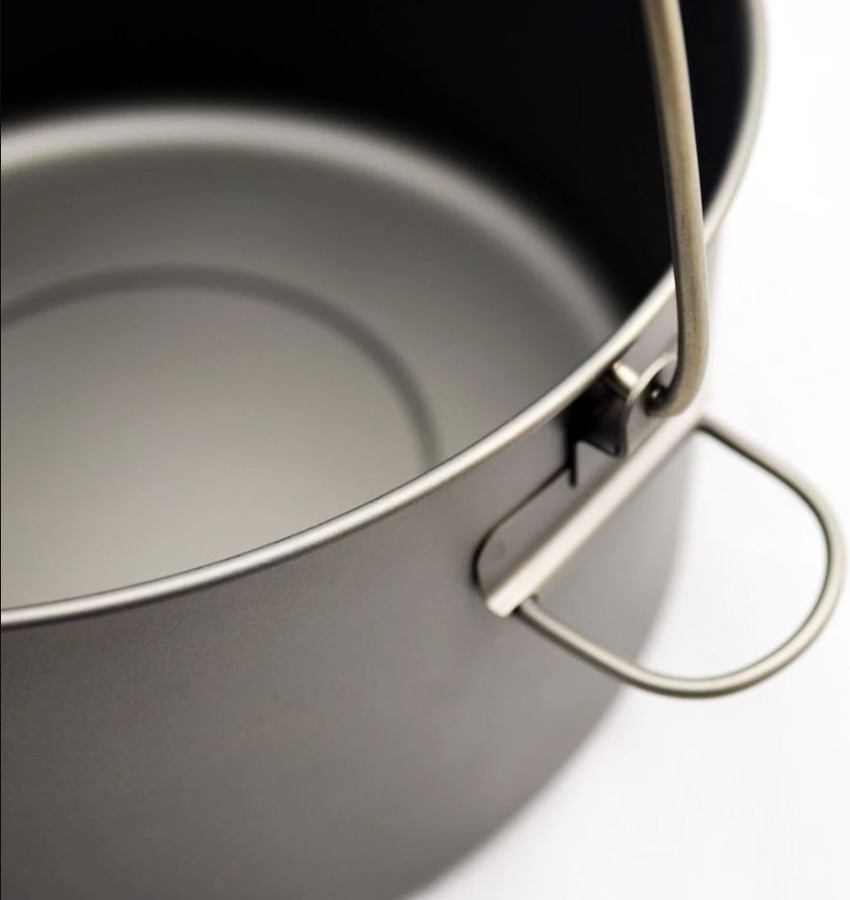 Toaks Titanium Pot + Bail Handle Ultralight Cookware