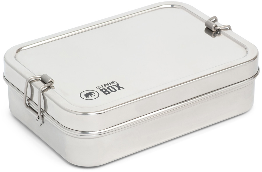 Elephant Box Single Tier Lunch Box Stainless Steel Food Container