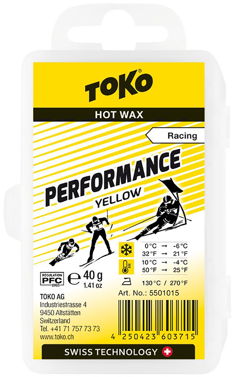 Toko P Yellow Ski/Snowboard Base Hot Wax