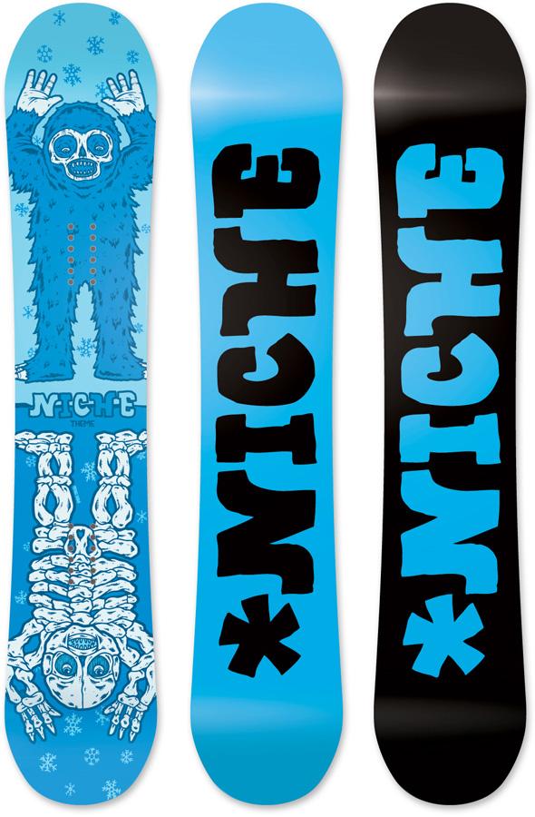 Niche Theme Positive Camber Snowboard AbsoluteSnow