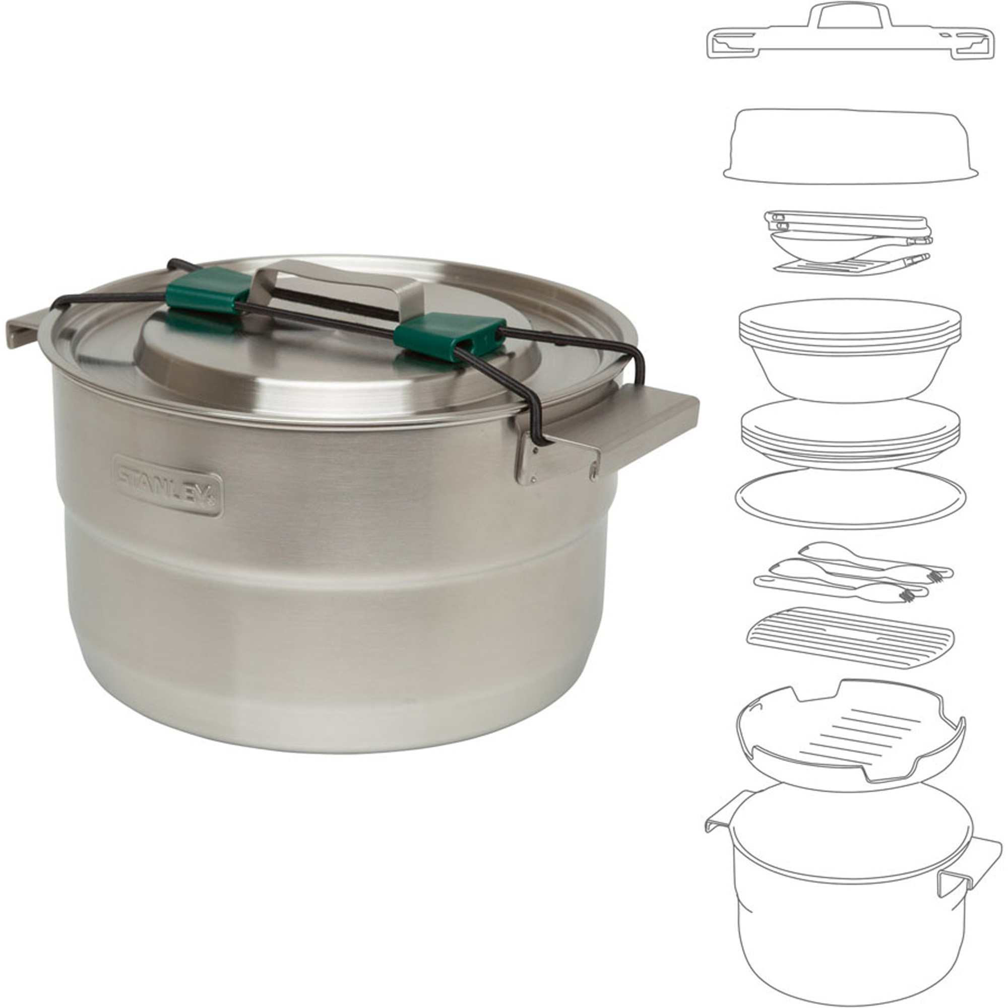 Stanley  Adventure Full Kitchen Base Camp Cook Set Camping Cookware