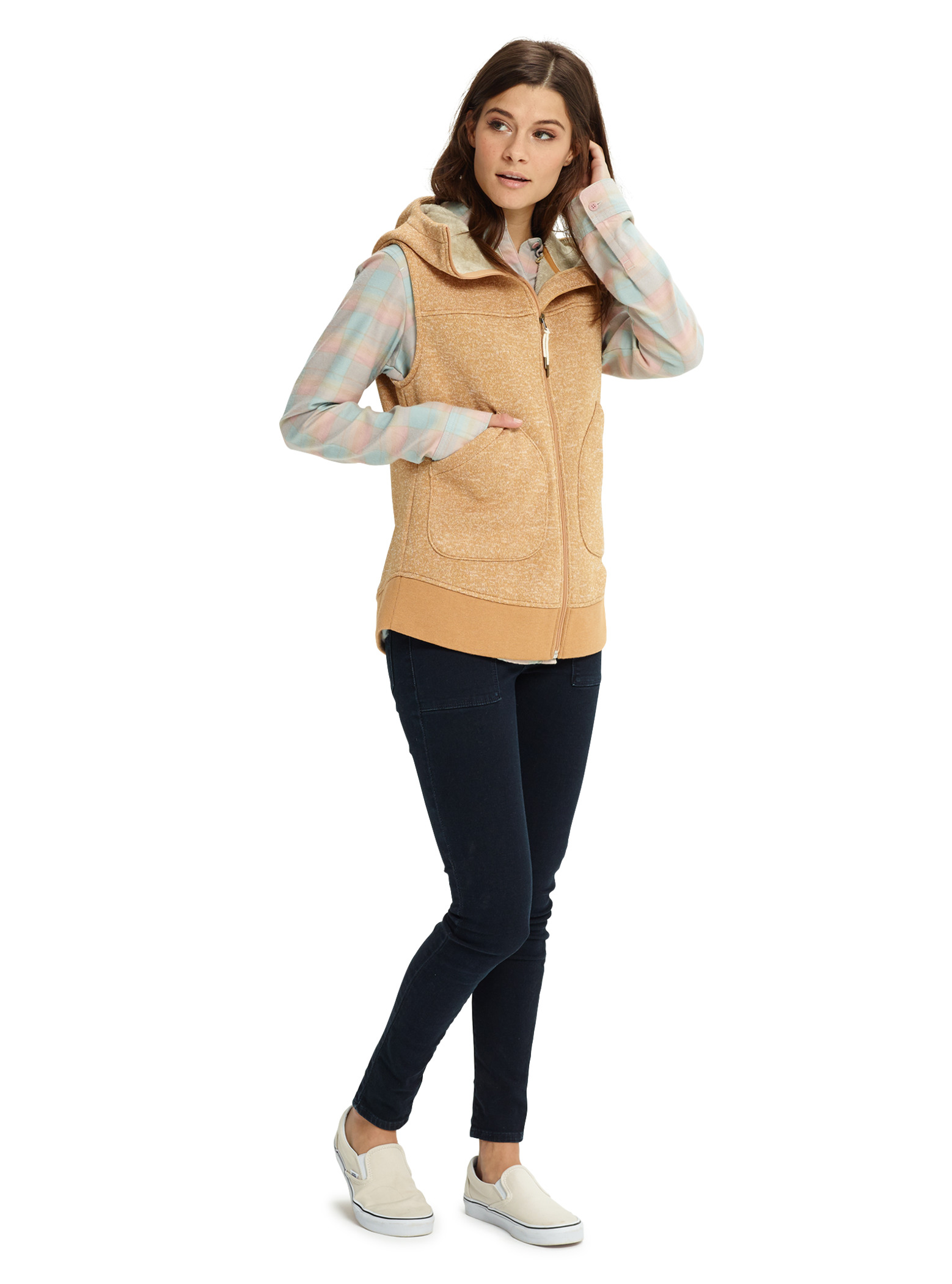 Burton Women's Minxy  Full-Zip Hooded Gilet Vest