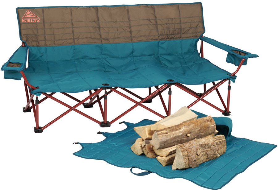 Kelty Lowdown Couch Padded Triple Camping Chair AbsoluteSnow