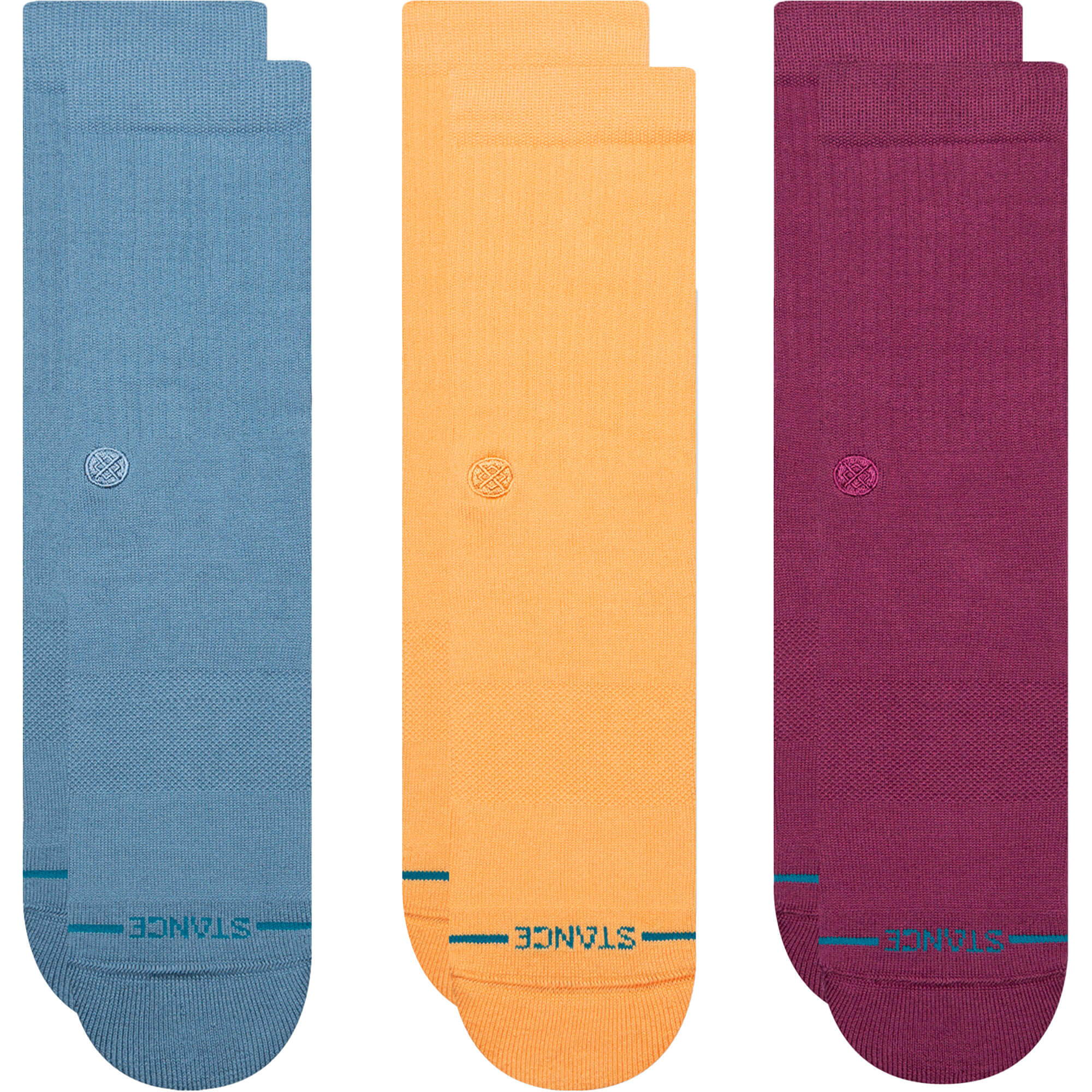 Stance Icon 3-Pack Casual Crew Skate Socks