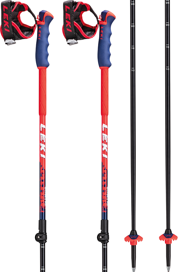 Leki Spitfire Vario S Adjustable Freeride Ski Poles