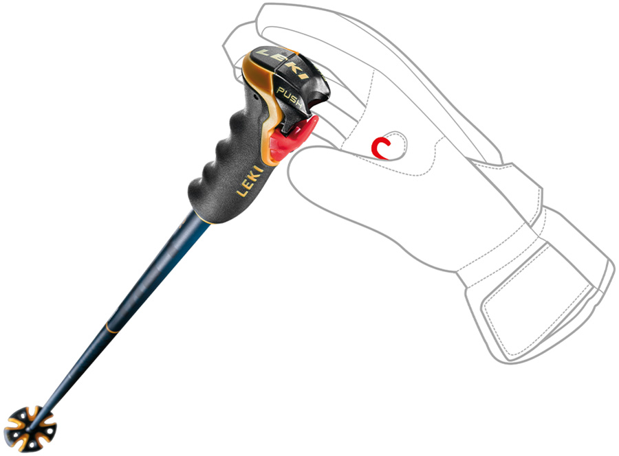 Leki Spitfire 3D Race Pro Grip Ski Poles AbsoluteSnow