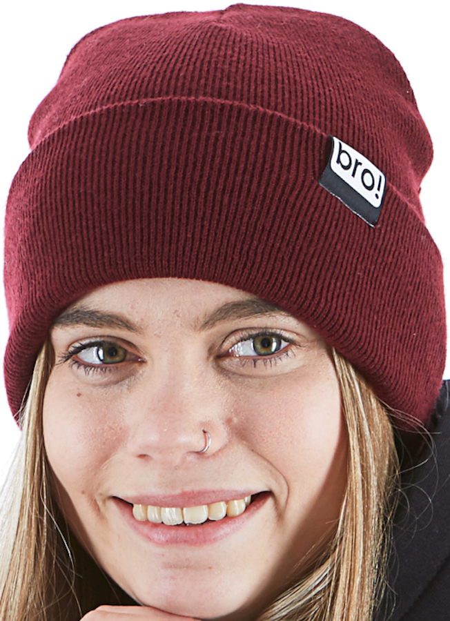 bro! bro! Ski/Snowboard Cuffed Beanie Hat