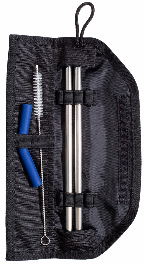 United By Blue Reusable Straw Kit Stainless Steel Set