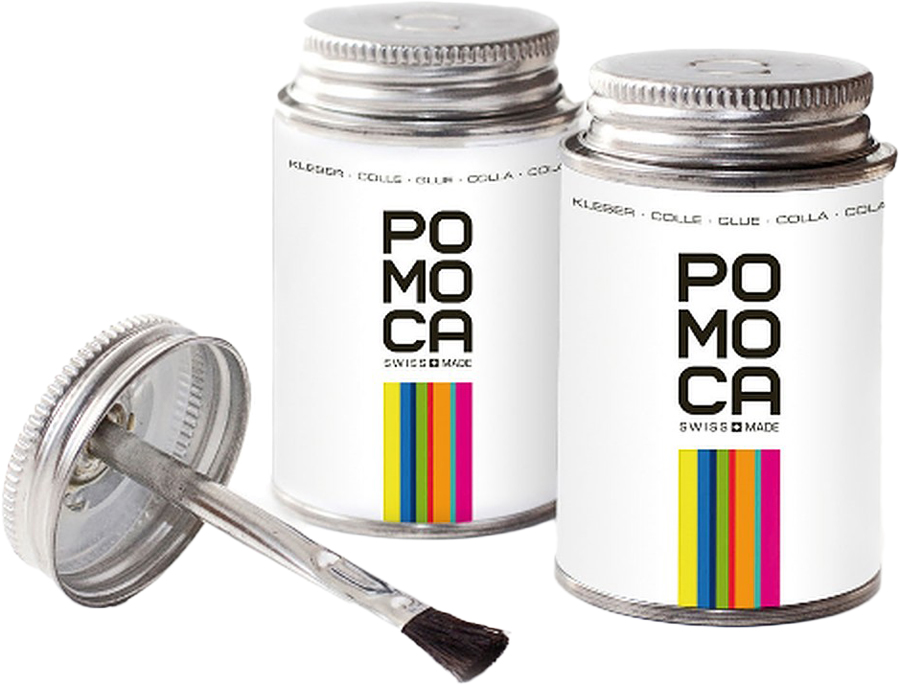 Pomoca Glue Can and Brush Ski Touring Skin Adhesive
