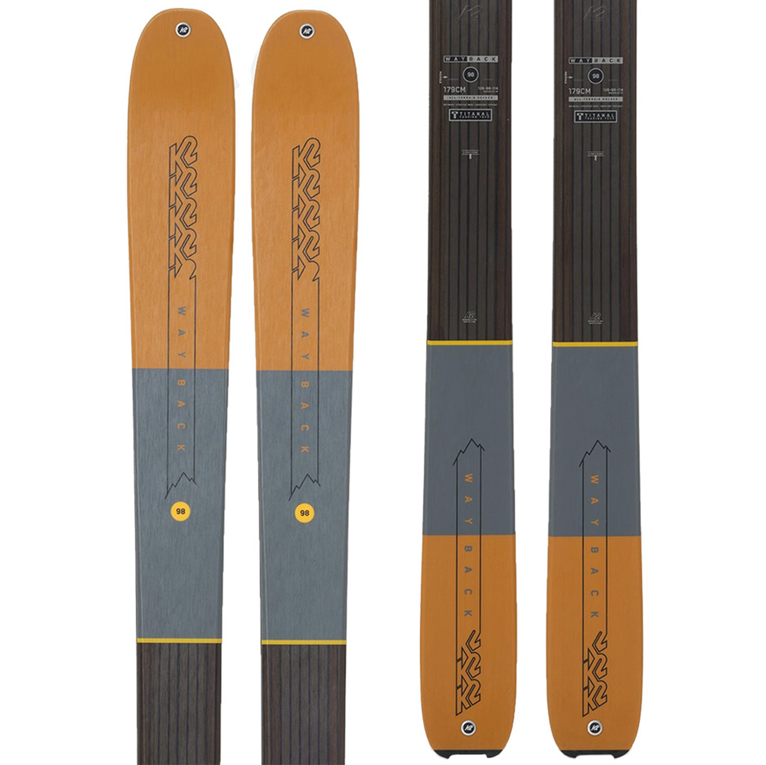 K2 Wayback 98 Skis