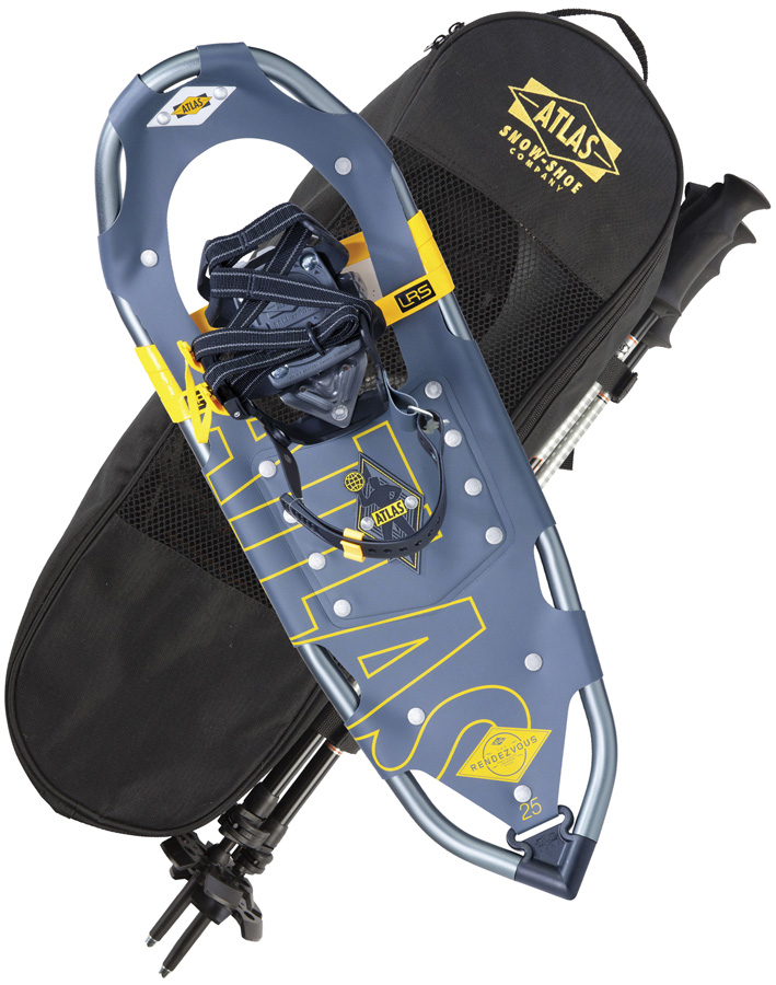 Atlas Rendezvous Snowshoe Kit Trail Snowshoe With Poles & Bag