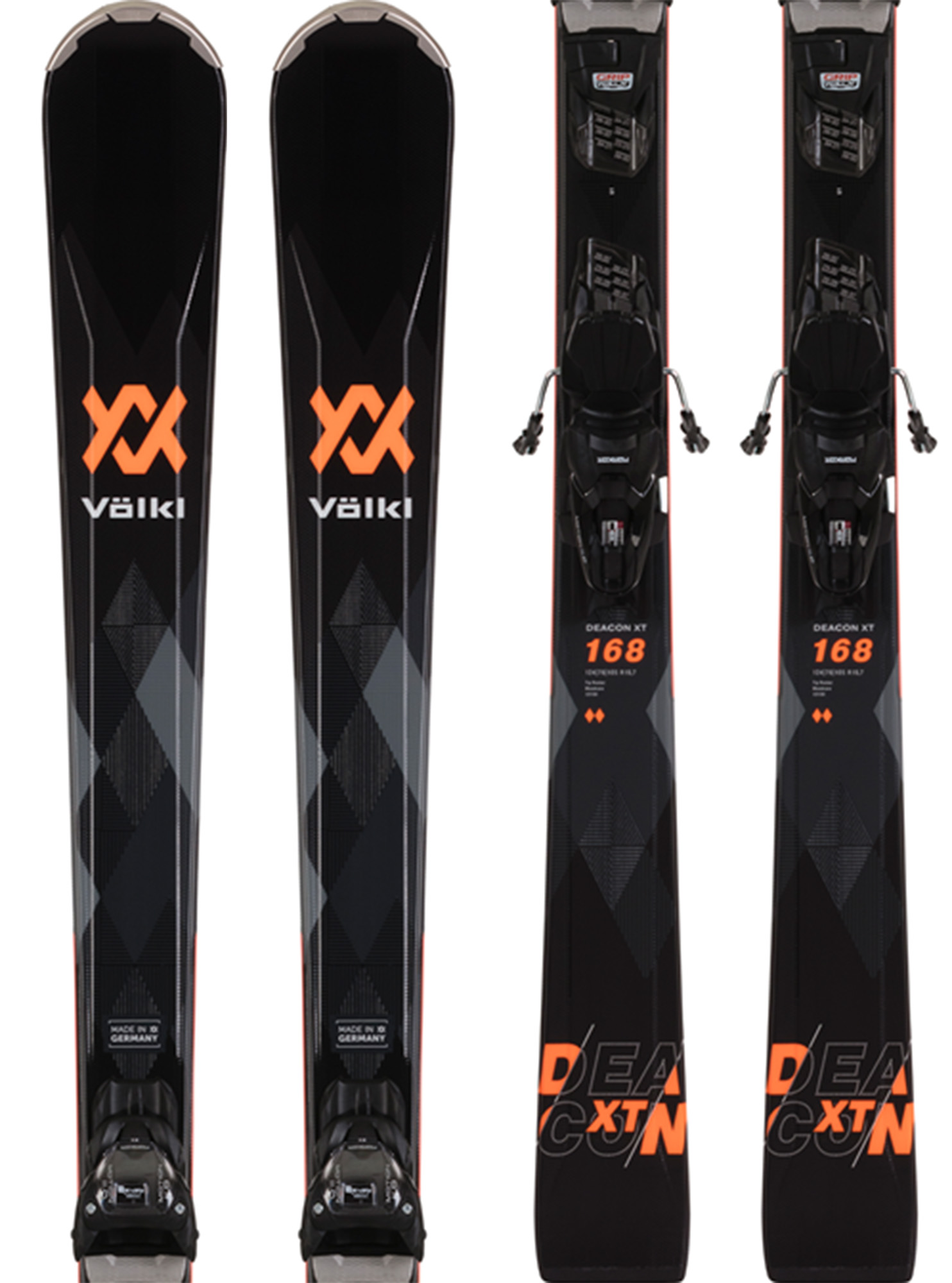 Volkl Deacon XT + VMotion 10 GripWalk Black Skis