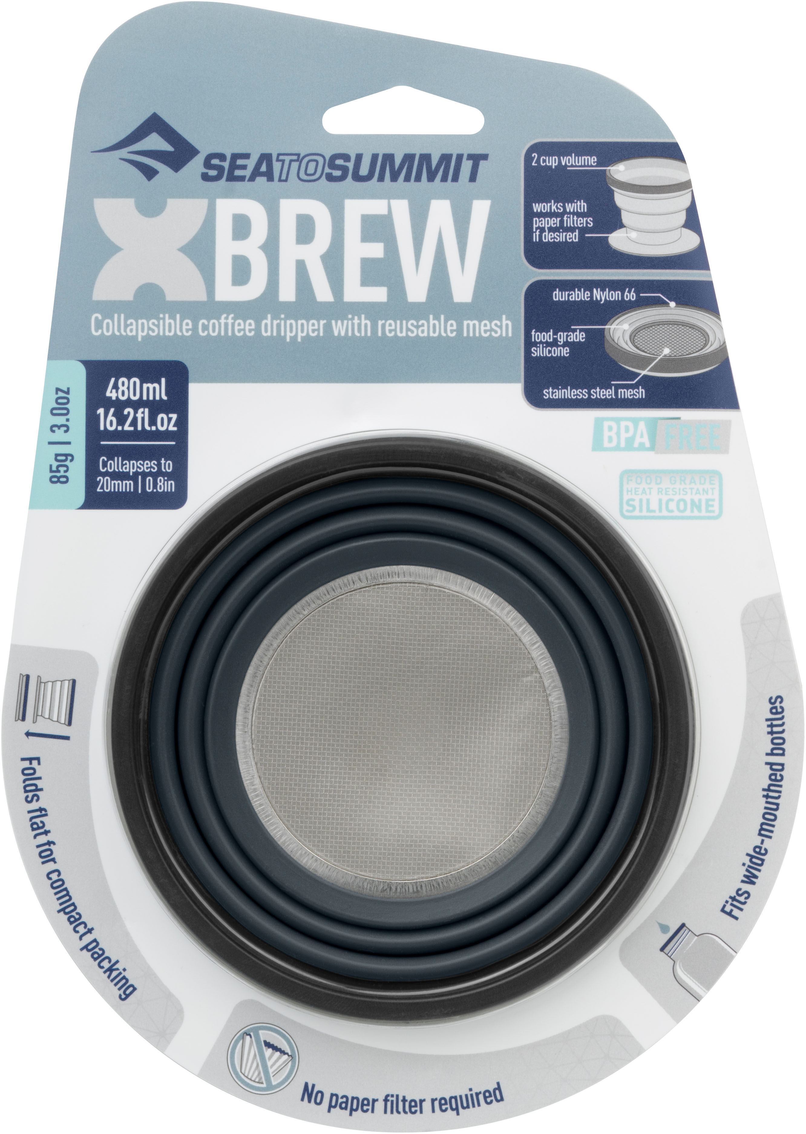 Sea to Summit X-Brew Coffee Dripper  Reusable Camping Filter