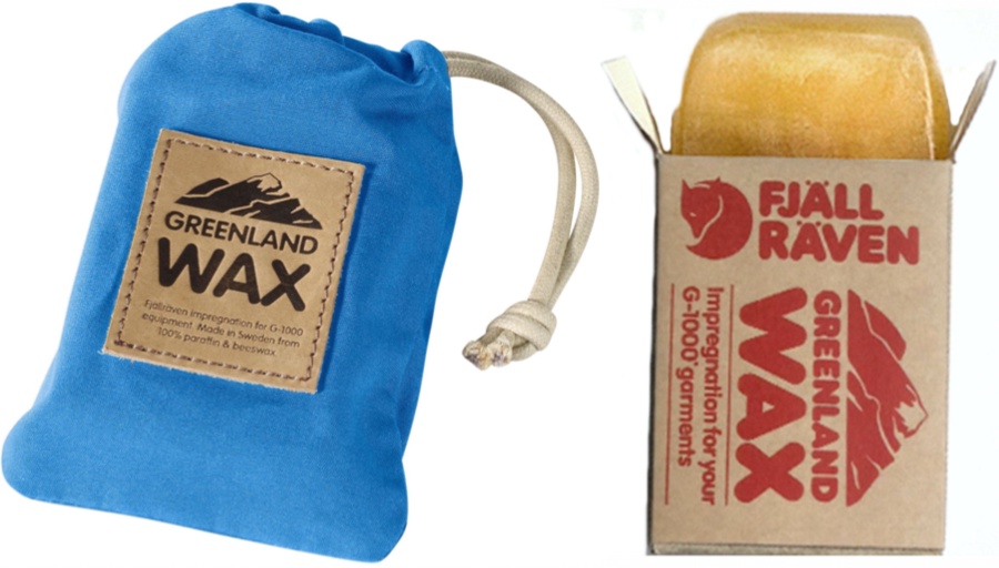 Fjallraven Greenland Wax Bag Block of Wax & Drawstring Carry Pouch 
