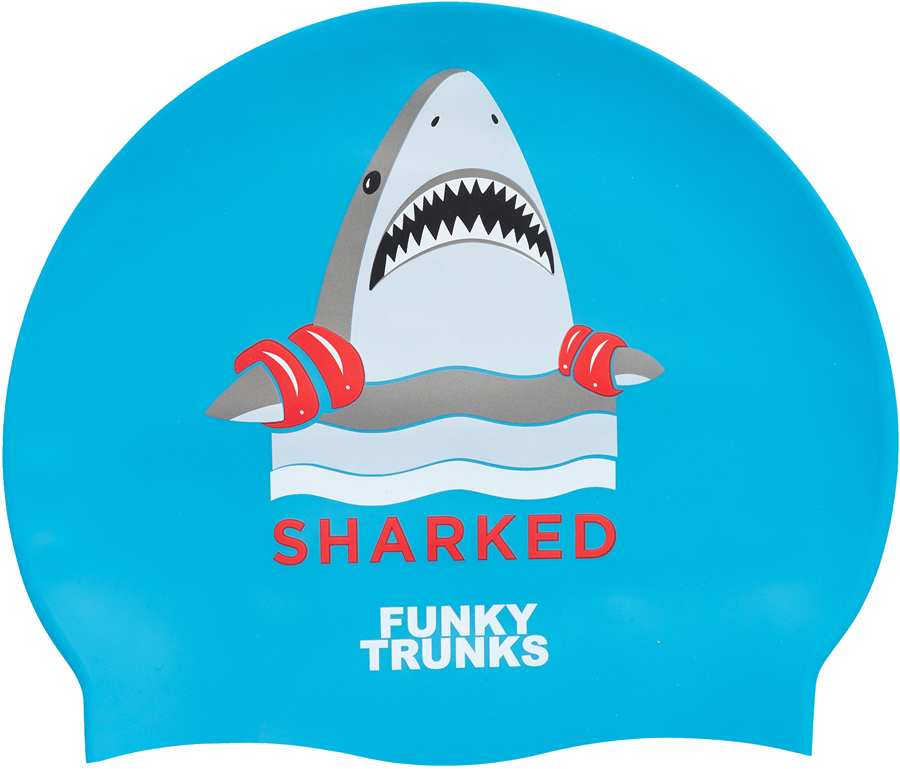 Funky Trunks Silicone Swimming Cap Graphic Swim Hat