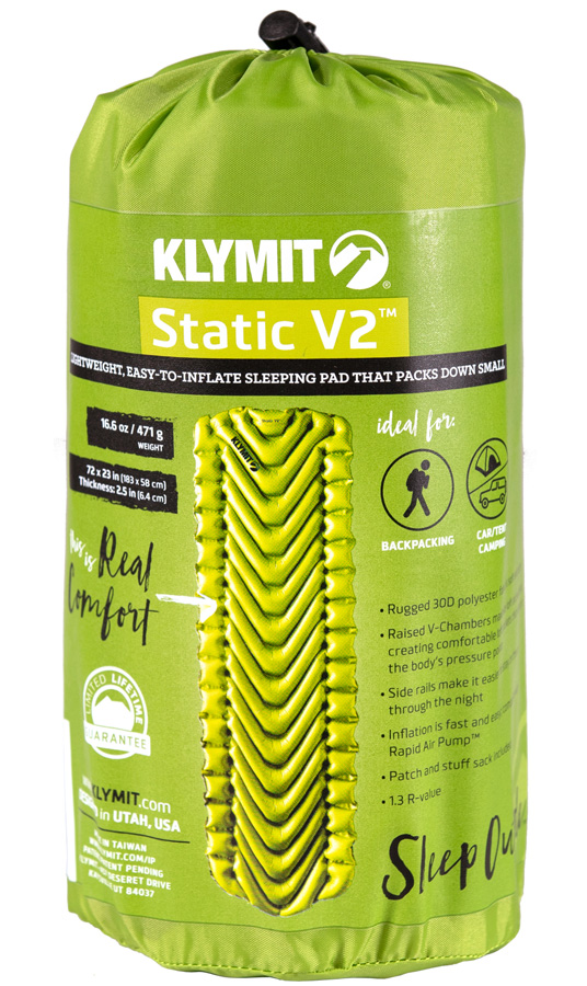 Klymit Static V2 Inflatable Camping Mattress