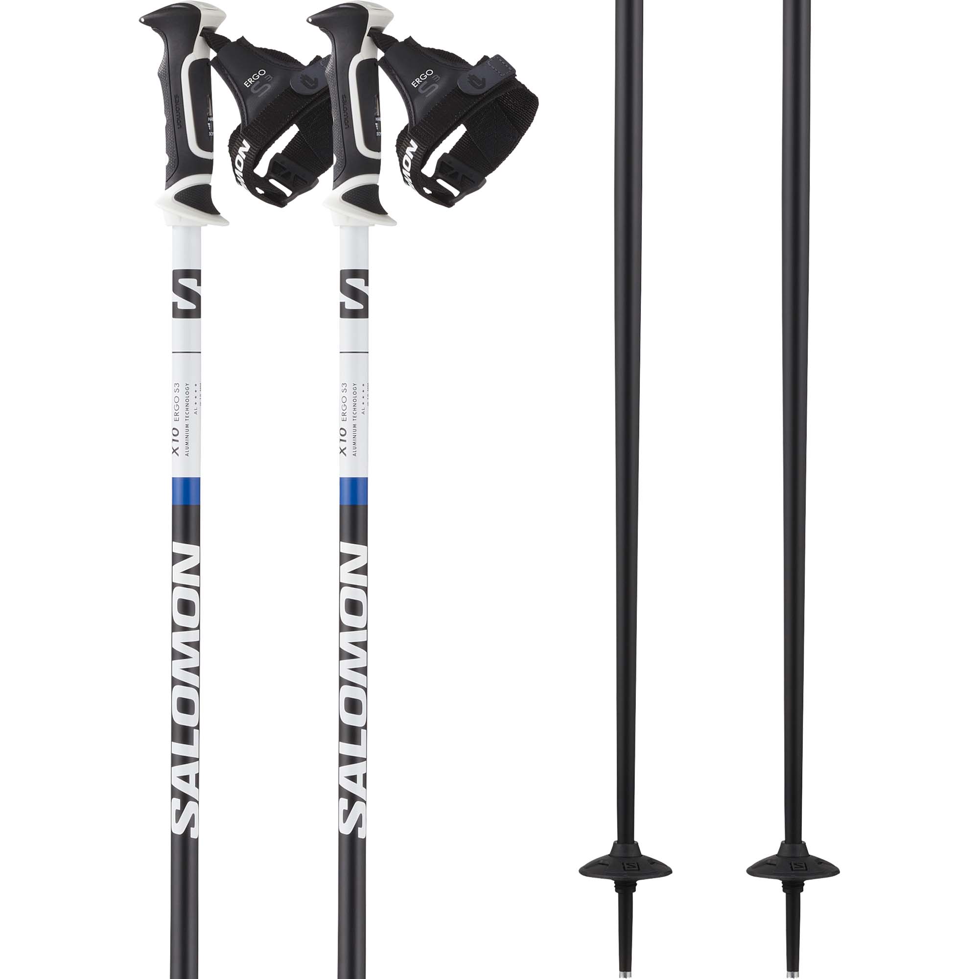Salomon X10 Ergo S3 Unisex Alpine Ski Poles