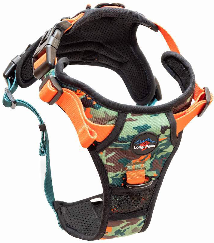 Long Paws Trig Point Harness Earth-Friendly Padded Dog Harness
