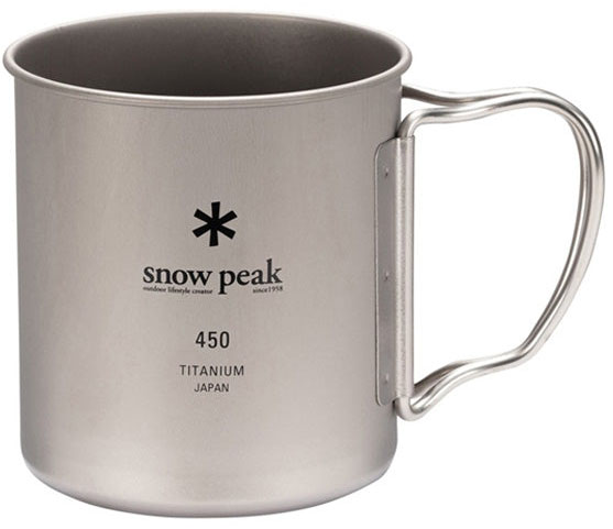 Snow Peak Titanium Single Wall Mug 450ml Ultralight Camp Cup