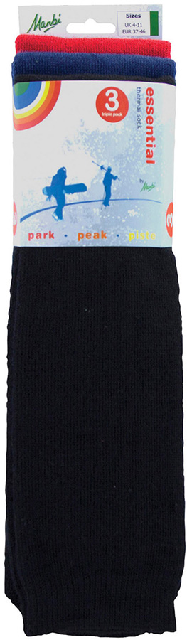Manbi Essential 3-Pack Ski/Snowboard Socks