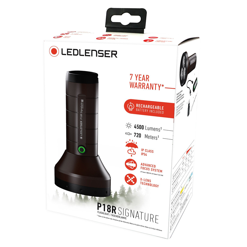 Ledlenser P18R Signature IP54 LED Rechargeable Flashlight