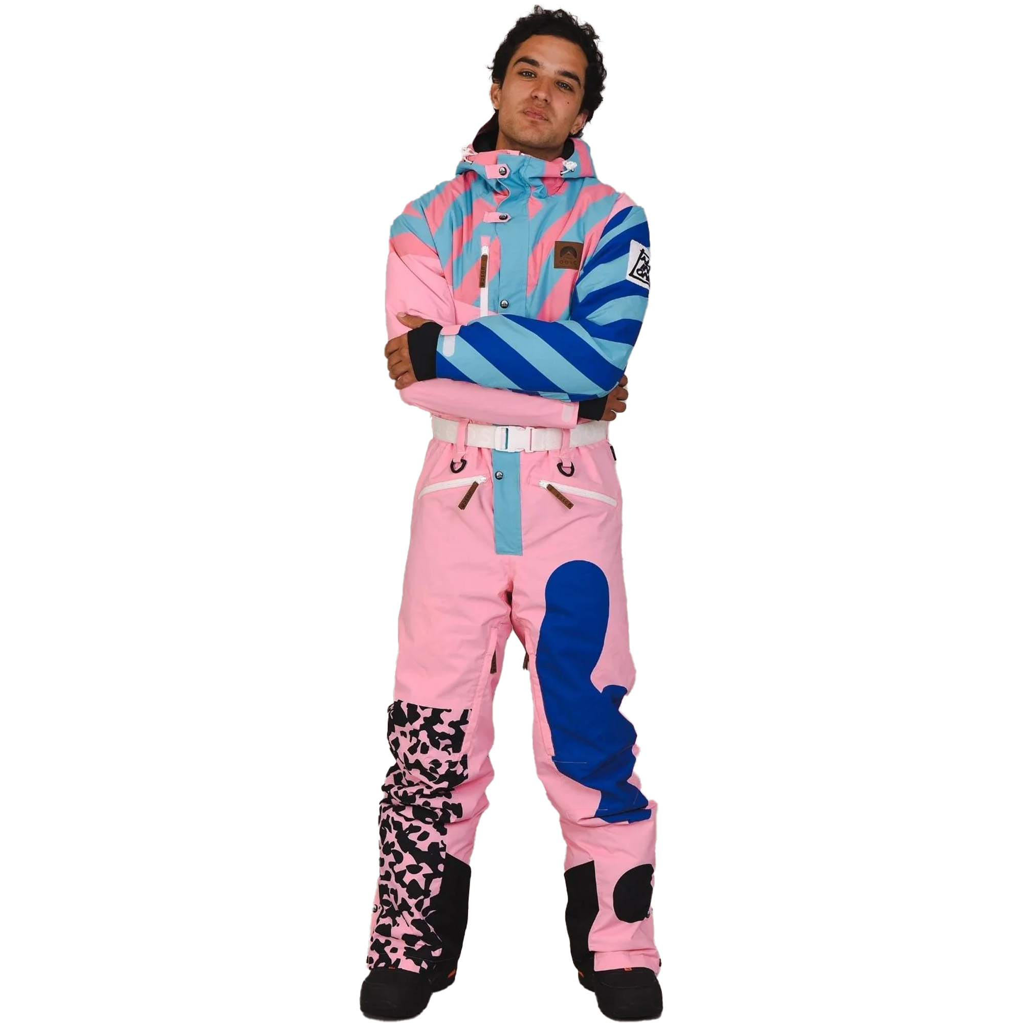 OOSC Penfold In Pink Unisex One Piece Ski Suit
