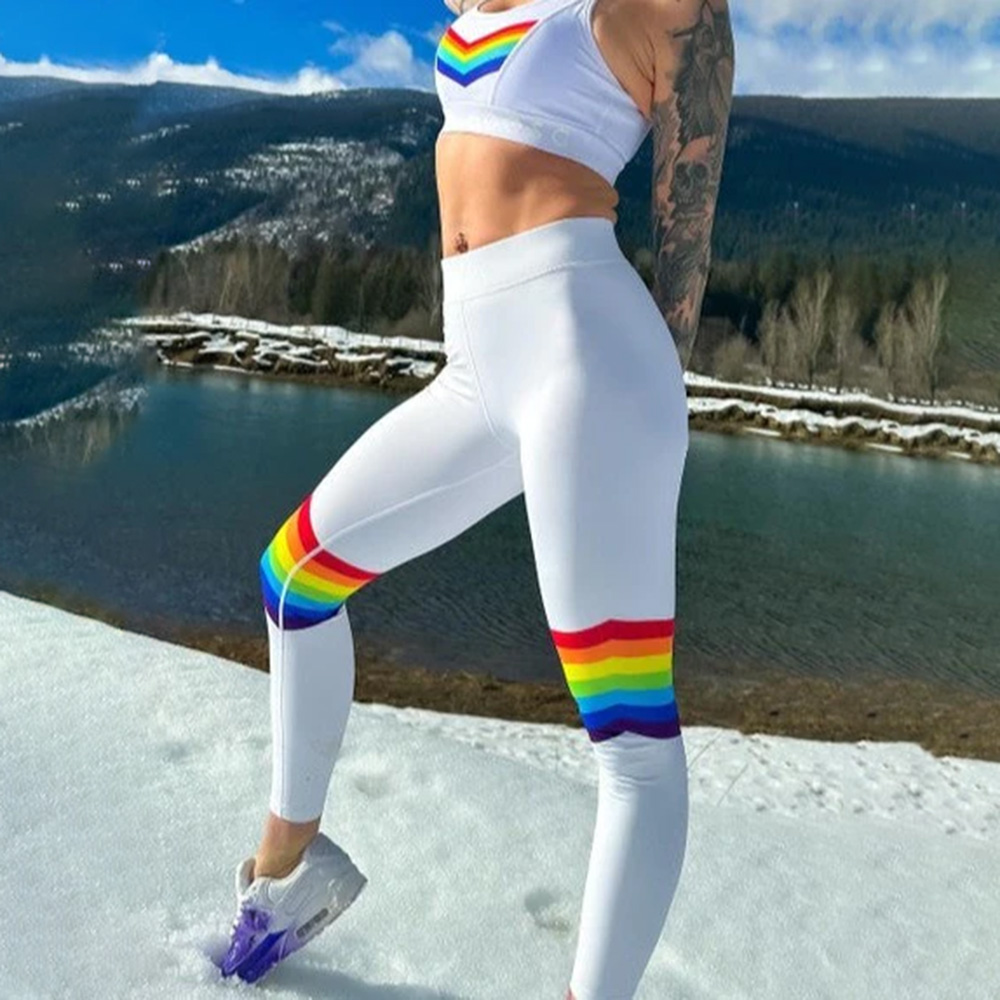 OOSC Rainbow Road Leggings Women's Base Layer Pants