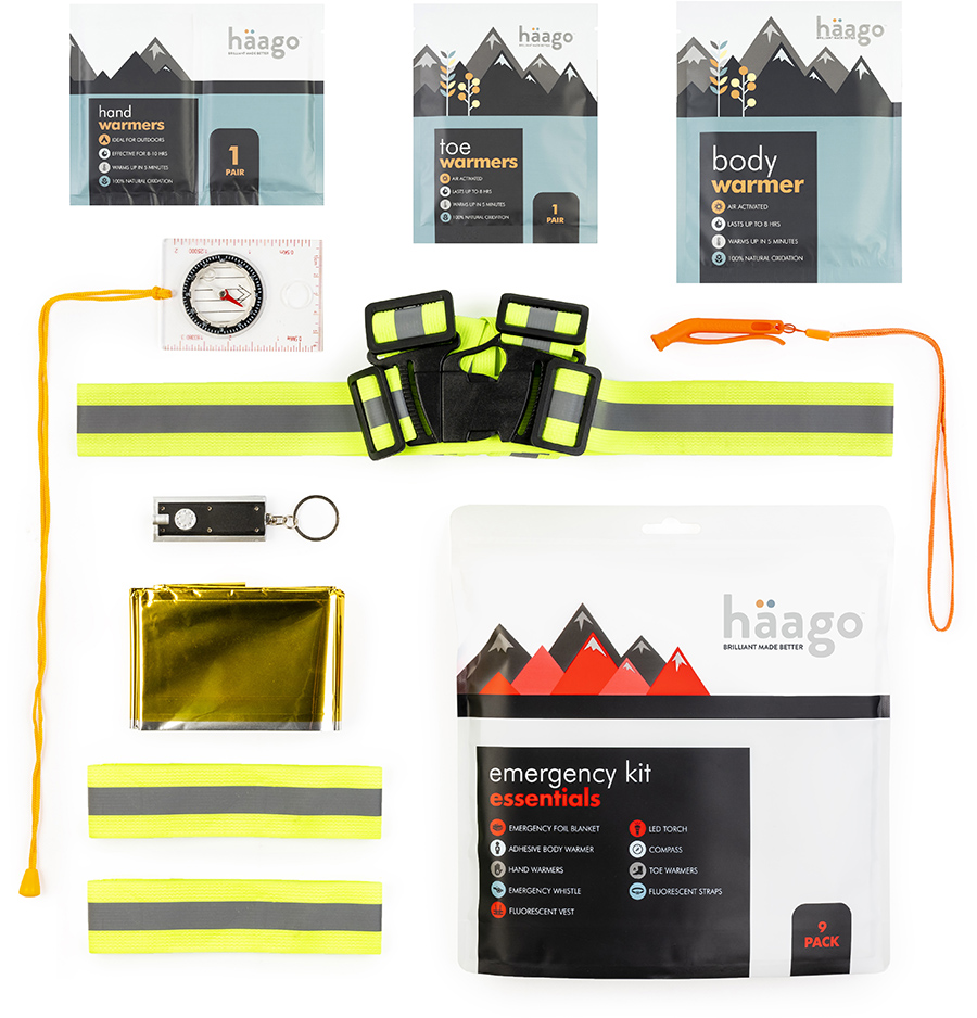 Haago Emergency Essentials Outdoor Travel Safety Kit