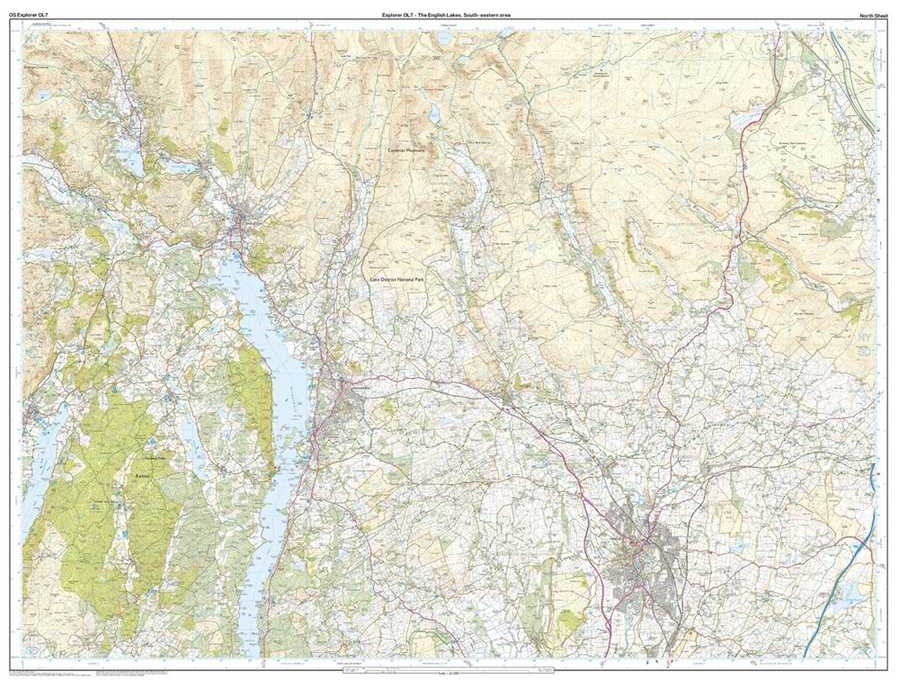 Ordnance Survey Explorer Area Map