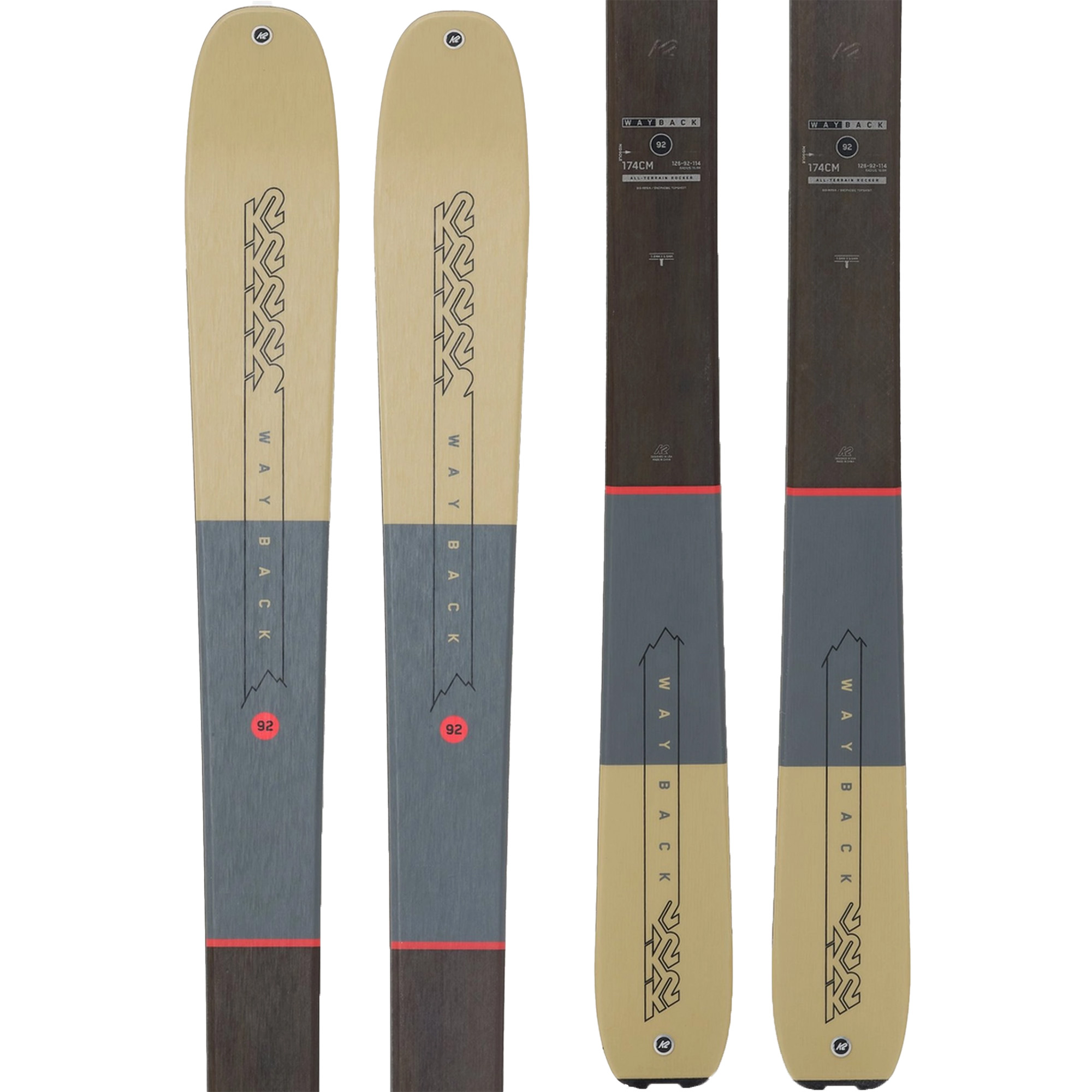 K2 Wayback 92 Skis