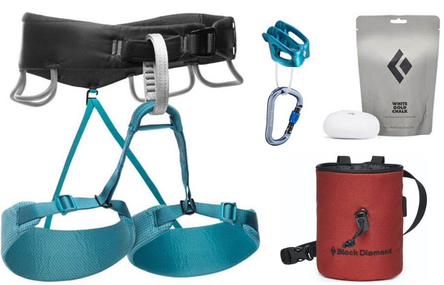 Black Diamond Momentum Womens Climbing Harness Package