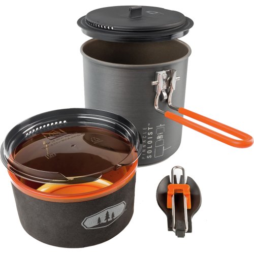 GSI Outdoors Pinnacle Soloist 2 Compact Camping Solo Cookset