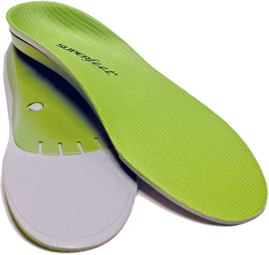 Superfeet All-Purpose Wide Fit Support (Wide Green) Performance Running/Hiking Insoles