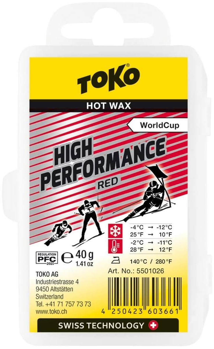 Toko HP Red Ski/Snowboard Base Hot Wax