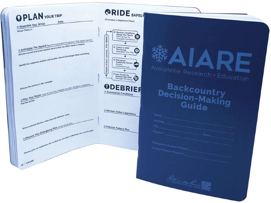 BCA Backcountry Decision-Making  AIARE Field Book