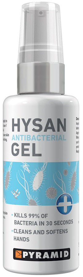 Pyramid Hysan Hand Sanitiser Gel Antibacterial Travel Protection