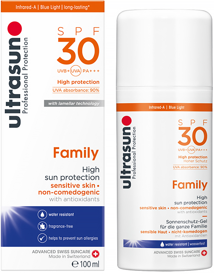 Ultrasun Family Sunscreen  Sensitive Skin Gel Lotion